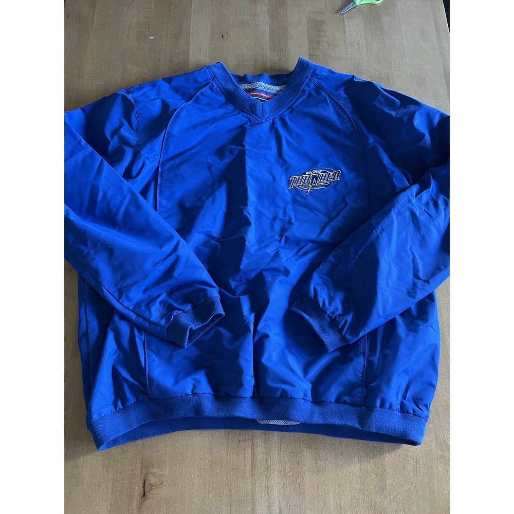 Franchise Club‎ Wichita Thunder Blue Heavy Windbreaker Sz XL Minor League Hockey